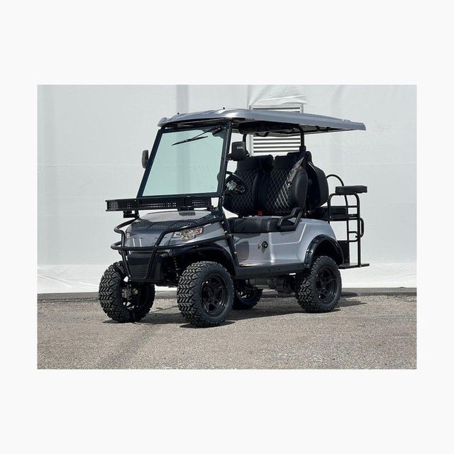 Gas powered golf carts with strong engine and smooth driving system Street legal golf carts with headlights seat belts and safety features Luxury golf carts with premium seating and modern dashboard controls Used golf carts in excellent condition with affordable pricing - Image 3