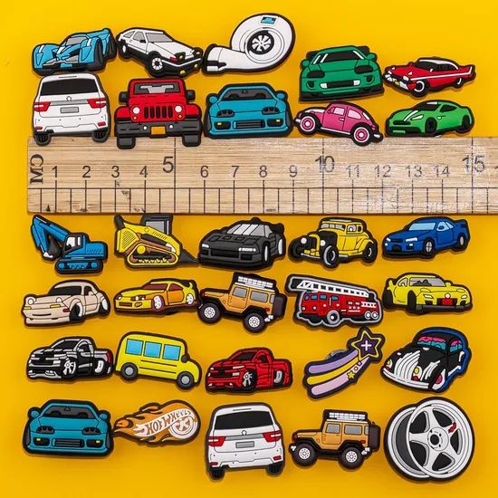 Wholesale New Arrival Custom PVC Trucks Shoe Decorations Thick 3mm Origin Fujian Model NO. HYB Weight 2g/Piece Custom Style - Image 3