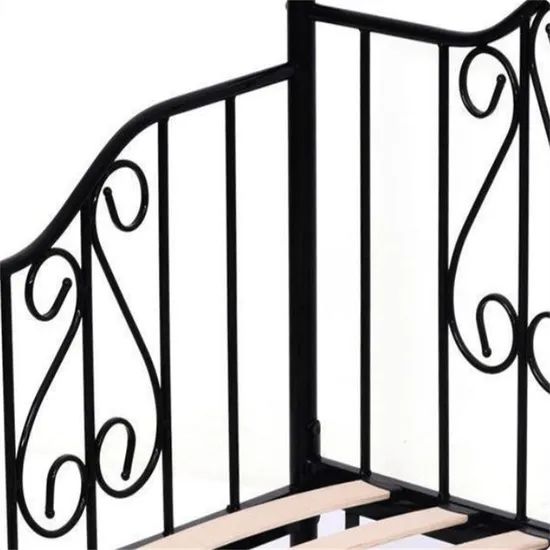 Wholesale Cheap Single Size Metal Bed Frames Iron Bed - Image 3