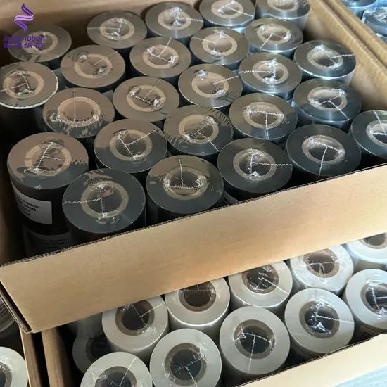 Bright Silver Wax Resin Thermal Transfer Printer Ribbon Color Black Origin China MOQ 50 Rolls Trademark jinze Model NO. TTR-15 - Image 1