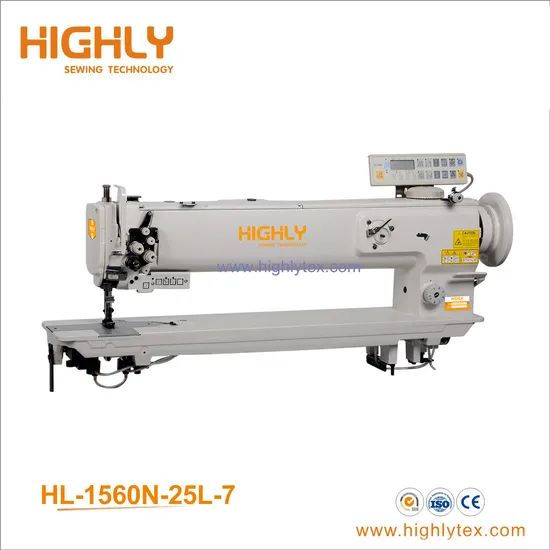 Long Arm Computerized Single Needle Compound Feed Leather Sewing Machine - Image 4