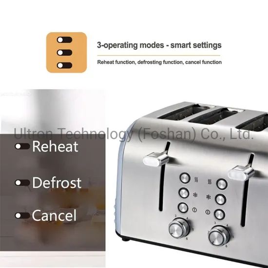 4 Slices Toaster with Stainless Steel Housing Morden design Toaster Sharp Designed Toaster - Image 2