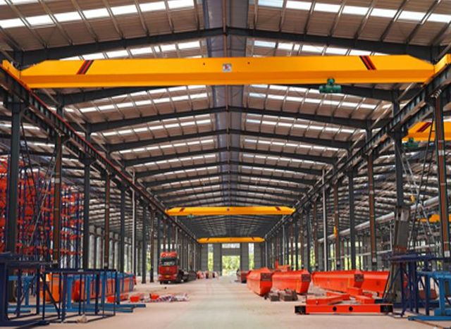 Indoor Single Beam 5 Ton Bridge Overhead Crane with Hoist - Image 5