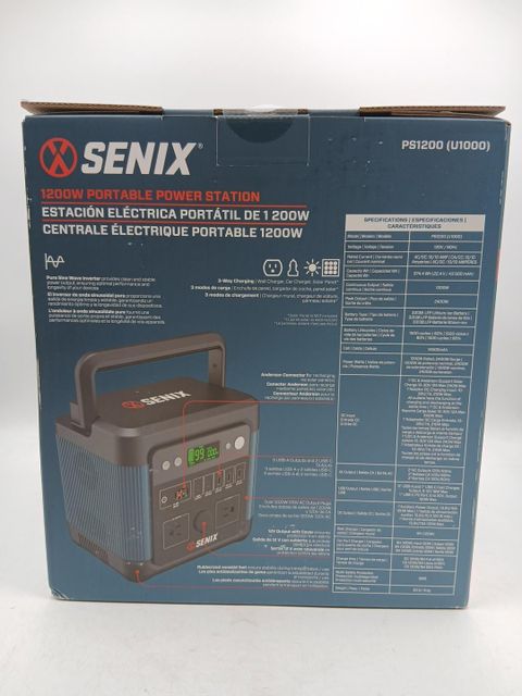 Se-nix 1200W 2400W Peak Portable Power Station Inverter Generator PS1200 (C2-A1) - Image 3