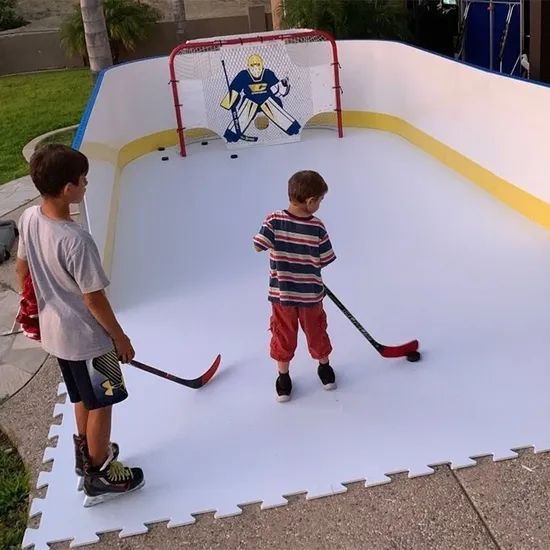Zspe Portable Roller Skating Rink High Quality UHMWPE Synthetic Ice Hockey Rink - Image 5