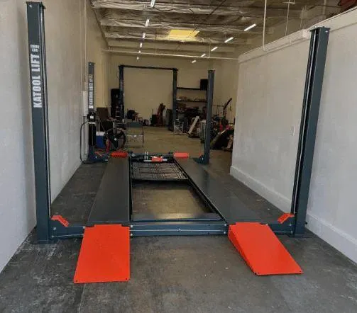 KT-4H110 11000 LB Four Post Car Lift Heavy Duty Vehicle Storage Lift - Image 3