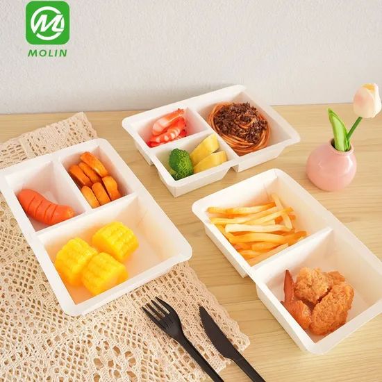 Biodegradable Recycled Food Grade Takeout to Go Paper Meat Fish Tray for Foods Packaging Containers - Image 1