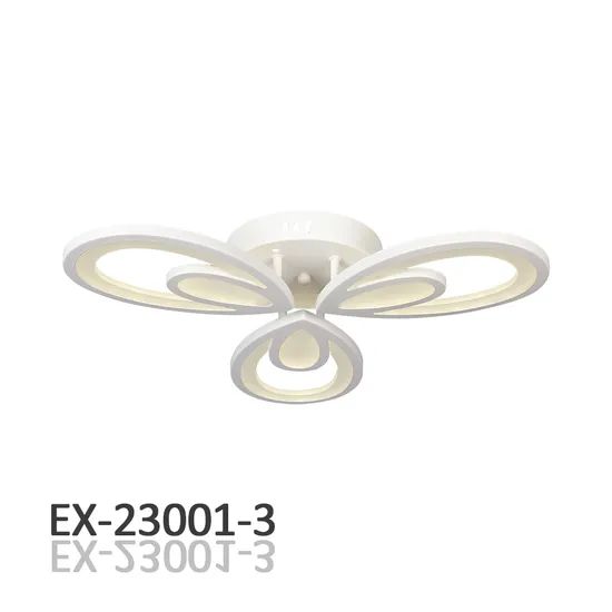 45W LED Ceiling Light-3 Arms with Remote Control Power 45W Color White Style modern Voltage 220V IP Rating IP33 Beam Angle 180 - Image 1