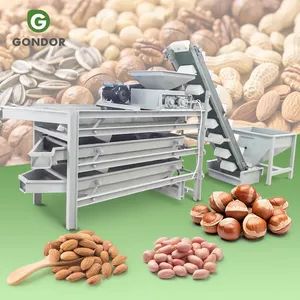 Automatic Processing Line Peanut Kernel Nut Size Grader Hazelnut Cracking Shell Almond Grading Machine in Low Price - Image 1