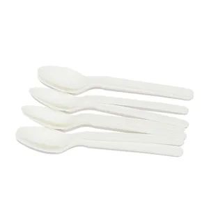 Compostable Heavyweight Disposable Cpla Spoons Eco Friendly Compostable Spoons - Image 2