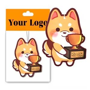 Factory Price Custom Logo Cute Hanging Car Paper Air Freshener - Image 4