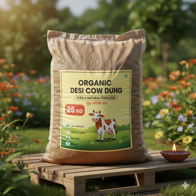Agriculture, Food & Beverage Purity Natural And Pure Origin Desi (indian) Cow Dung Language Support English And Persian Intended Use Organic Farming, Gardening, And Religious - Image 1