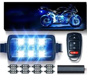 New Remote Control Controls Motorcycle Atmosphere Lights Car RGB Color Light Bar - Image 3