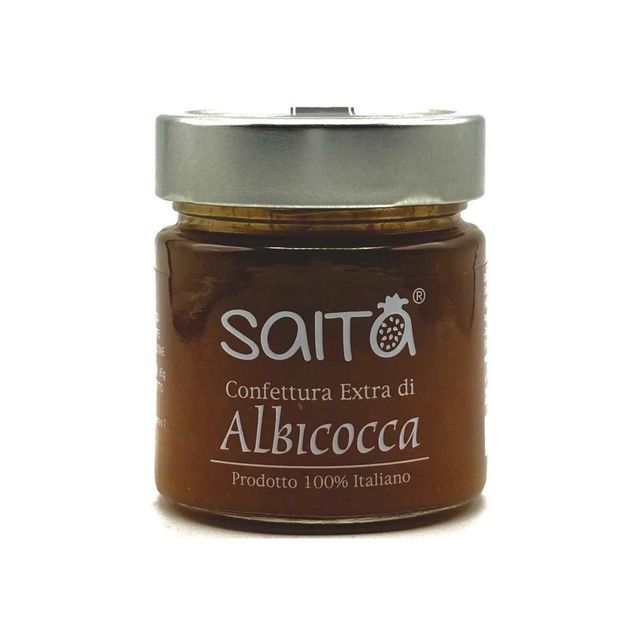 Top Quality Italian Apricot Extra Jam SAITA with only natural ingredients 250gr - Image 1