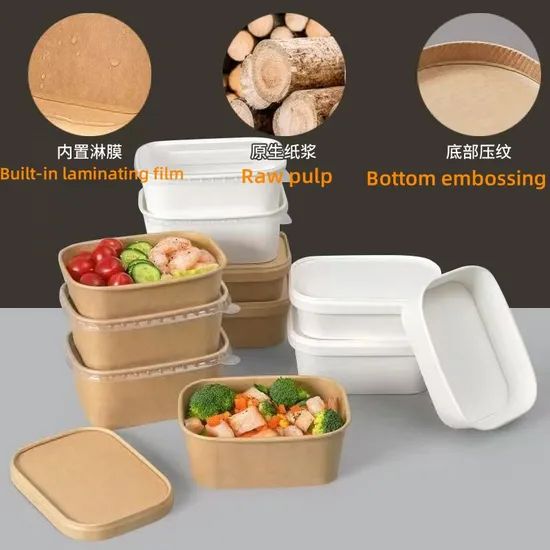 Food-Grade Disposable Paper Bowl Lunch Boxes - Image 5