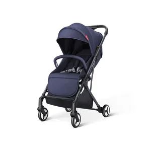 Hot Selling Newborn Comfortable and Light Baby Stroller G.W. 8kg N.W. 7.5kg MOQ 100 PCS Material Linen Folded Foldable Model NO. L1113 - Image 4