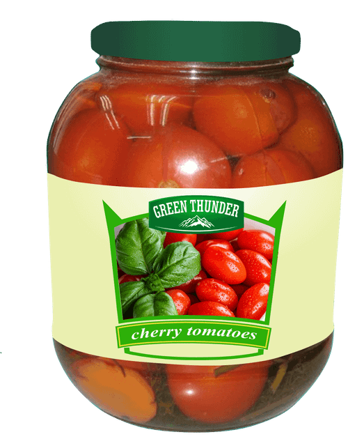 Pickled cherry tomatoes  Shelf Life 2 years Certification HACCP Brand Name Green Thunder or Customers’ private - Image 3