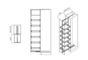 Heavy Duty Kitchen Pull out Wire Baskets Base Storage Rack Brand OEM Origin China Packaging Set Feature Modern Shape Rectangle - Image 6