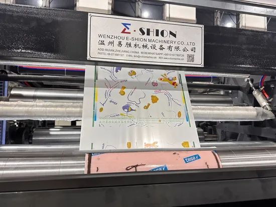 Top-Quality Paper Flexo Printing Machine EPC Included Origin China Tool Box 1set Model NO. YTL Manul Book 1PC Trademark E-SHION - Image 6