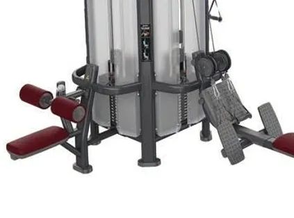 5 Station Steel Material Multi-Station Gym Equipment Pin Load Selection Machine - Image 2