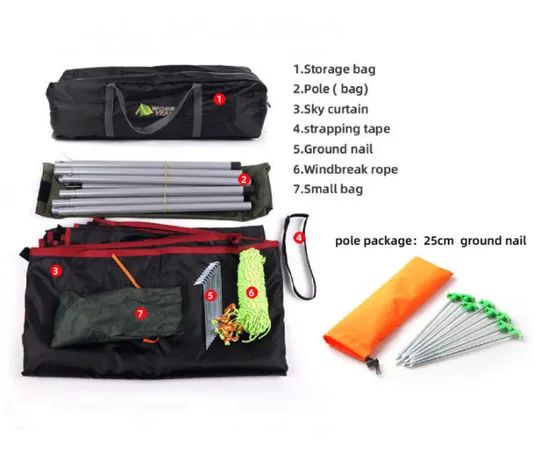 Waterproof Oxford Cloth Sun Shelter Camping Outdoor Tent - Image 2