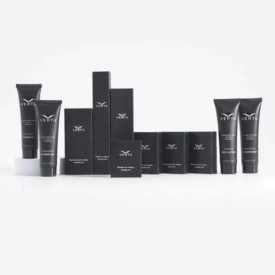 Hotel Shaving Kit Mens Shaving Set Shaving Razor Set Leather Toiletry Kit - Image 1