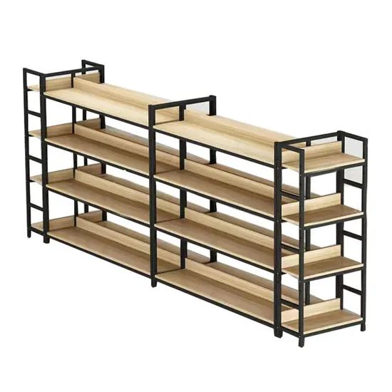 Market Convenience Store Display Shelves Single Double-Sided Bookcases Multi- Layer Island Platforms Snack - Image 2