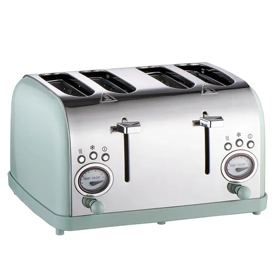 Automatic Fast Heating Wide Slots Bread Toaster with Removable Crumb Tray Toasters Cooking Appliances 4 Slice Toaster - Image 3