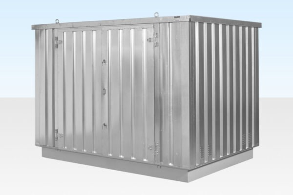 Flat Pack Containers / 4M X 2.1M Flat Pack Container Store – Galvanised - Image 5