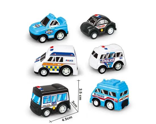 Factory Wholesale Plastic Small Car Cartoon Mini Inertial Return Force Kids Toys - Image 3