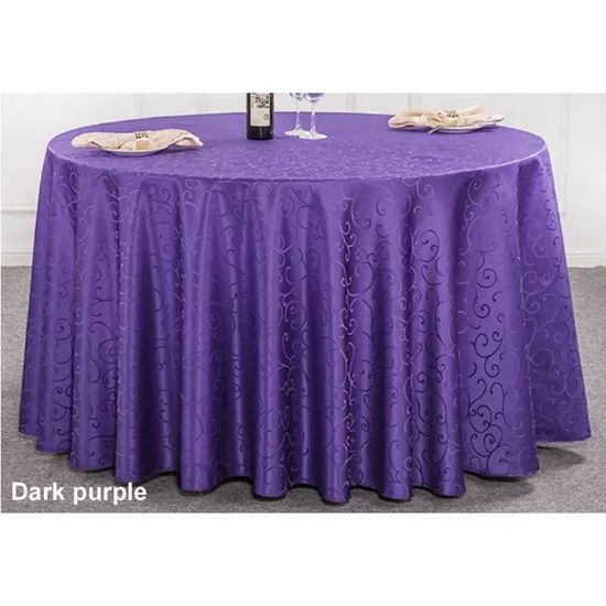 Golden Color Hook Flower Banquet Tablecloth Covers Sashes - Image 5