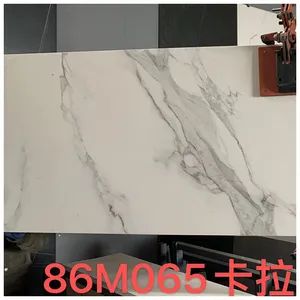 Calacatta White Large Format Porcelain Slabs for Countertops Origin China Surface Honed Thickness 12mm Size 3600？600mm HS Code 2518100000 - Image 2