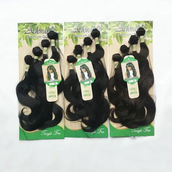 Versatile Pre Stretched Braiding Hair - Customizable Straight Body Weave Bundles - Image 1