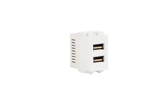 Two Type a USB Interface Outlet UK Standard Hotel Double Wall Socket - Image 1
