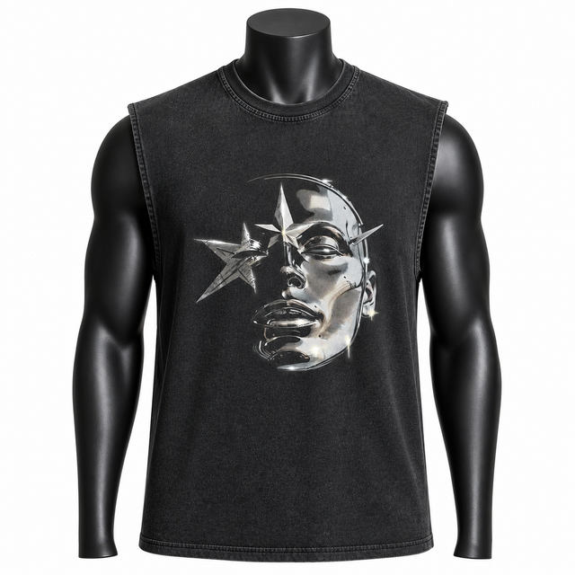 Custom Sleeveless Graphic Tank Top Manufacturer | Premium Streetwear Muscle Shirt Supplier | OEM & ODM Clothing Apparel - Image 1
