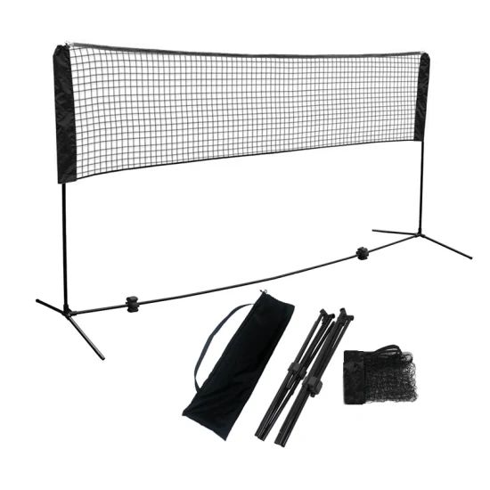 3m Folding Adjustable Height Portable Badminton Net Stand - Image 1
