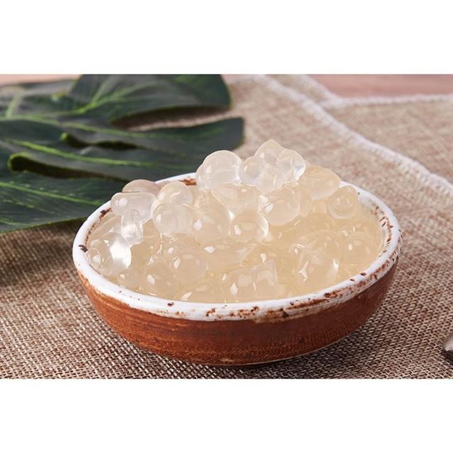 Wholesale Bubble tea drinks milk tea instant jelly Original crystal boba jelly topping Bubble Tea Ingredients - Image 4