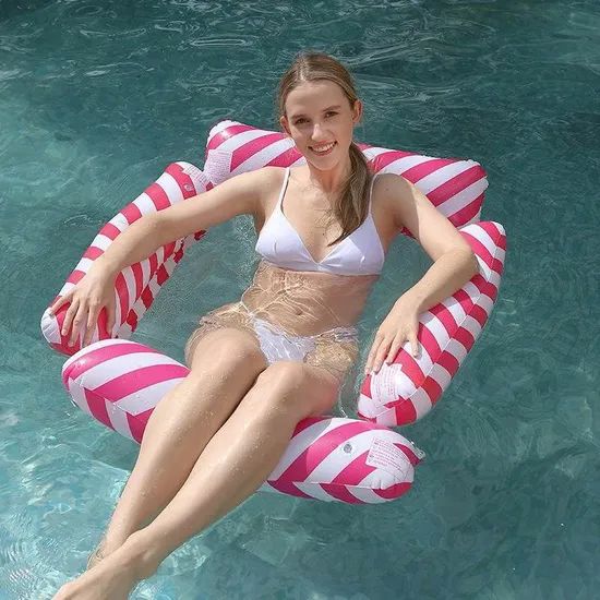 Inflatable Pool Hammock - 4-Tube Floating Lounger for Water Relaxation - Image 4