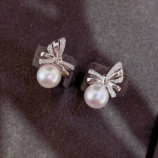 Bow Pearl Jewelry Set - Image 3