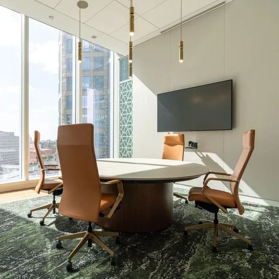 Commercial Modern Competitive Modular Office Set Furniture Conference Meeting Reception Discussion Office Table - Image 2