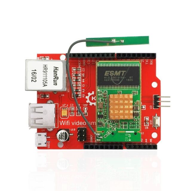 Shield Ram Memory WIFI-Video-Shield Ram 32m Flash Memory 8m Antenna Type Built-in Power ...