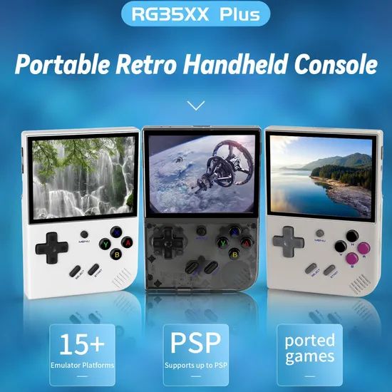 New Portable Rg35xx Plus 3.5-Inch Retro Handheld HD Video Game Console Classic Gaming Player - Image 2