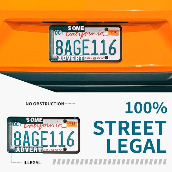 Silicone License Plate Frames Universal Fit - Image 2