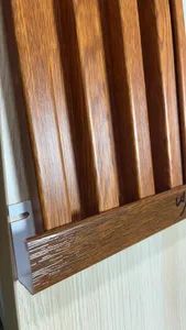 PVC Soffit Ceiling Panel Vinyl Siding Louver Profile Wooden Color - Image 3