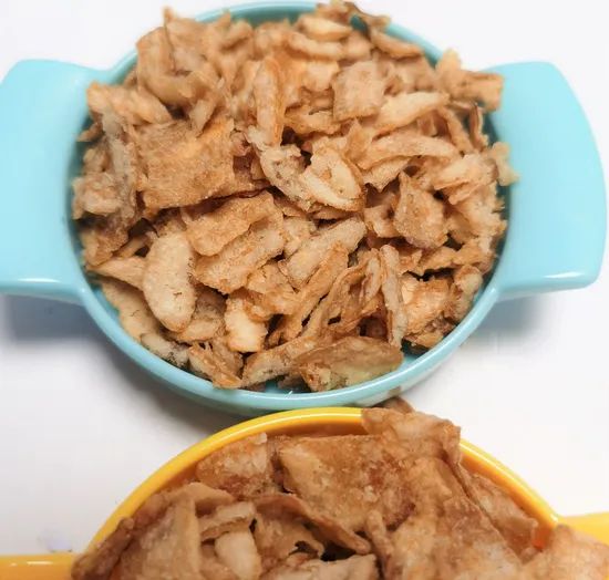 Chinese Fried Onion Slices with Free Sample MOQ 500kg Size 3-5cm Type Fried Color Brown Moisture 6% Origin China Shape - Image 3