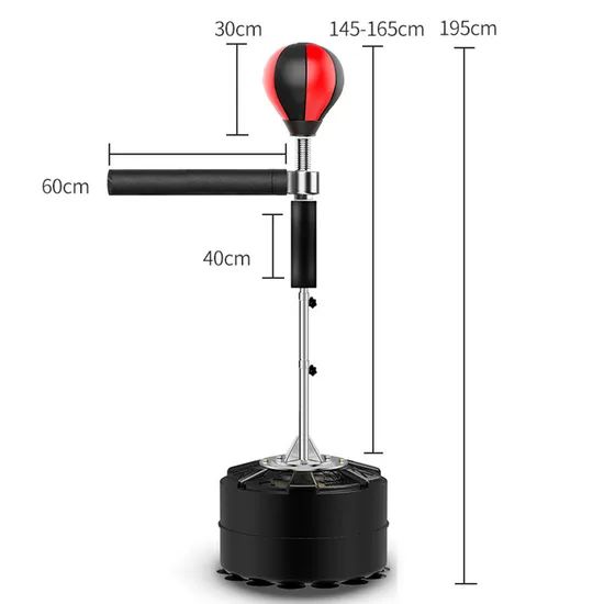 Adjustable Boxing Bags Speed Ball Punching Bag with Stand Reflex Exercise Bl13153 - Image 2