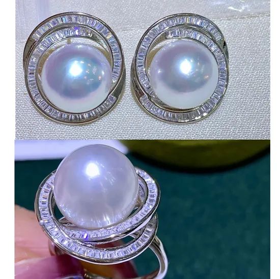 Natural Pearl Jewelry Set - Image 2