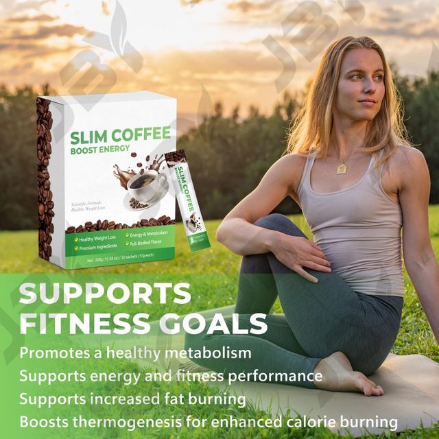 JBY Private Label Caffeinated Slimming Coffee Green Coffee Powder Weight Loss for Slim Packaged in Convenient Bag - Image 3