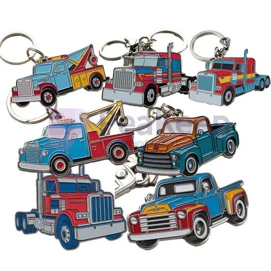 Metal Trucks Logo Designing Keychains Promotional Key Chains Keyrings Key Ring - Image 3