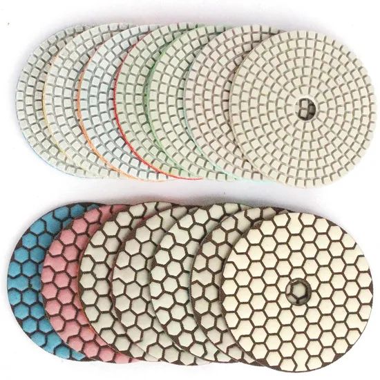 3-5" Dry Polishing Pads Origin Jiangxi HS Code 82079010 Trademark singoon Specification 3-5" Connector Velcro Backer Other Set Size - Image 2